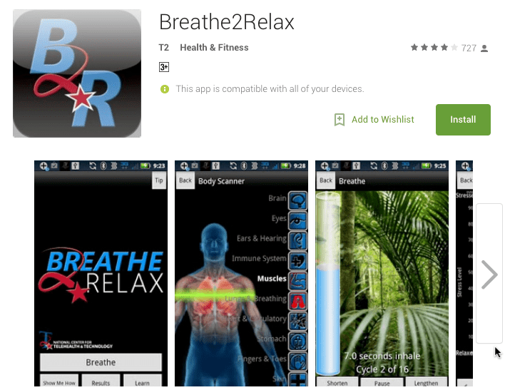 Breathe2Relax app